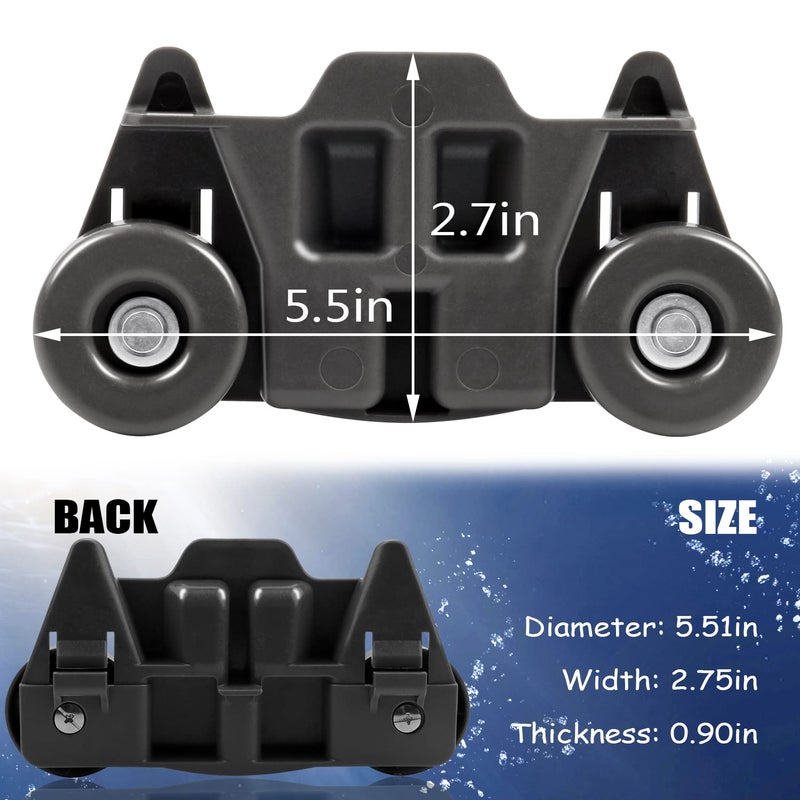 PEATOVIE Dishwasher Wheels Lower Rack Upgraded Compatible for Whirlpool/Kenmore/Maytag/Kitchenaid. Replace Dishwasher Rack Wheels Parts of W10195416 W10579095A PS11722152 W10195420 W10311123B AP5983730(4PACK) - Image 3